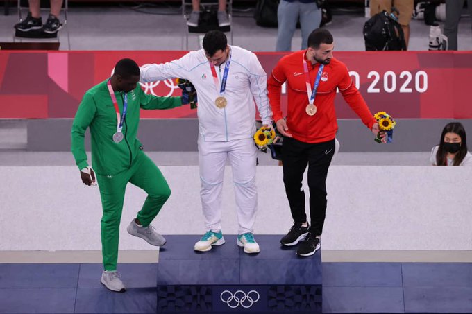 حرکت زیبای قهرمان ایران در مقابل ورزشکار عربستانی+عکس