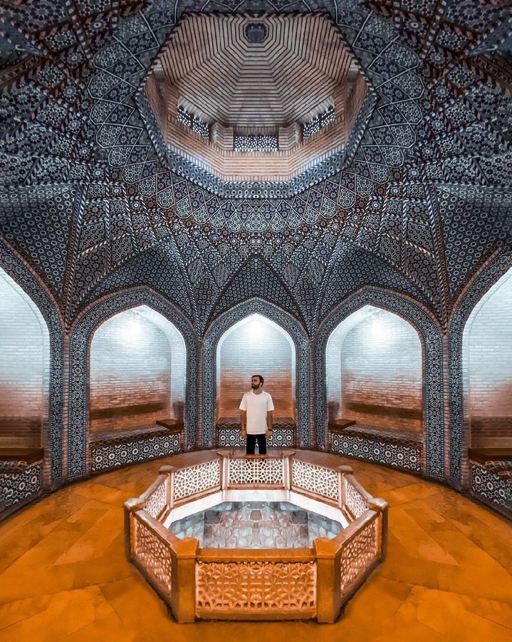تصویر دیدنی از حوض ماهی در آرامگاه سعدی+عکس