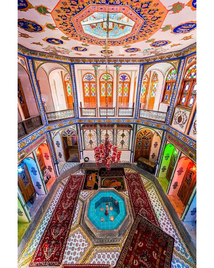 خانه رنگارنگ ملاباشی اصفهان+عکس