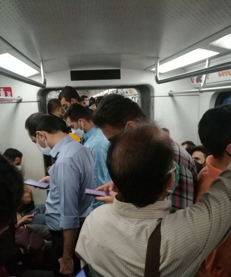 وضعیت مترو تهران در اولین روز تعطیلات کرونایی+عکس