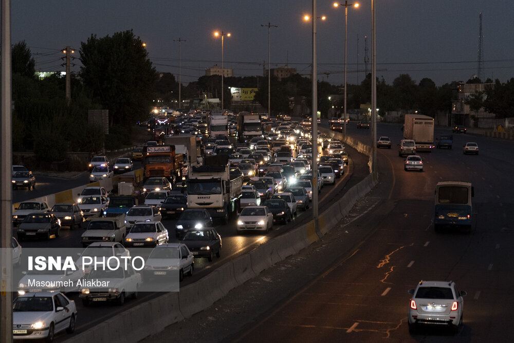 ترافیک باورنکردنی در اتوبان کرج - قزوین+عکس