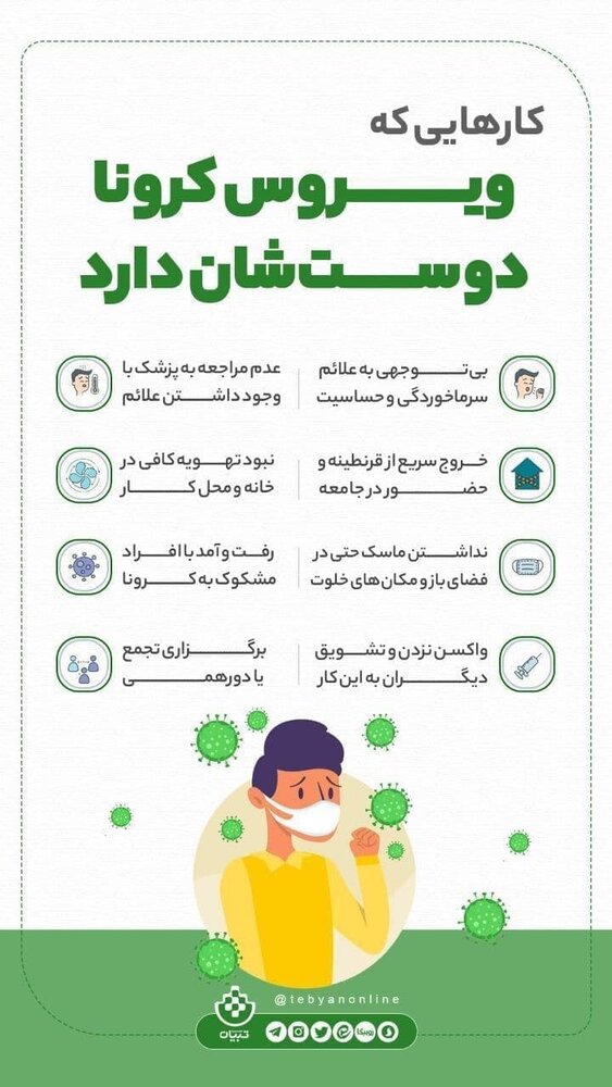 دلتا کرونا عاشق این کارهاست+عکس