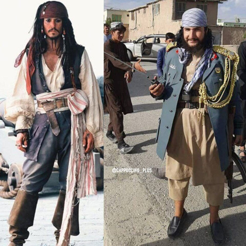 شباهت ژنرال طالبان به بازیگر معروف+عکس