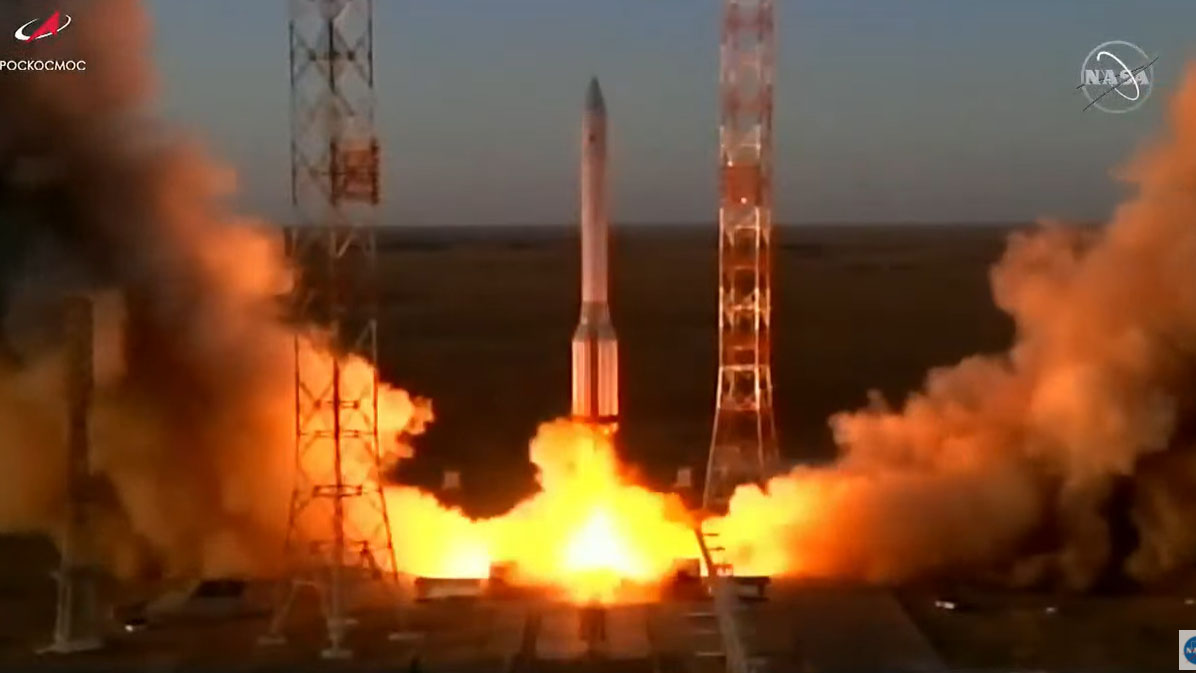 روسیه  در ایستگاه فضایی آزمایش می کند