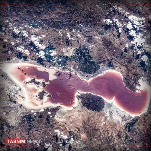 تصویر دلخراش دریاچه ارومیه از ایستگاه چین دیده شد+عکس