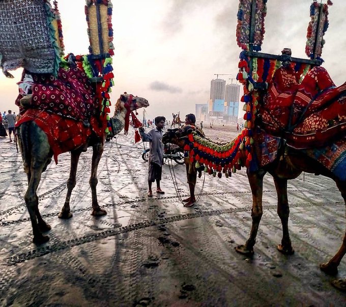 تصویر عجیب از کراچی پاکستان+عکس