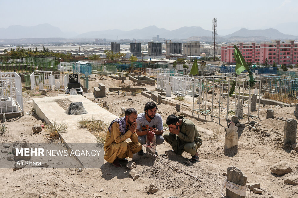 تصویر دردناک از بی قراری برای کودک جان باخته افغانستانی+عکس