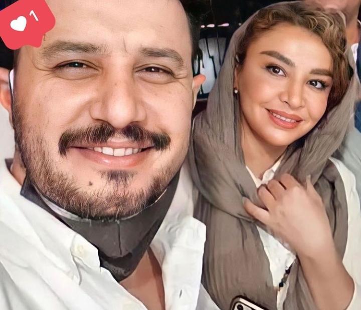 سلفی جذاب جواد عزتی و همسرش+عکس