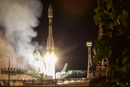 لحظه ارسال راکت فضایی روسیه+عکس