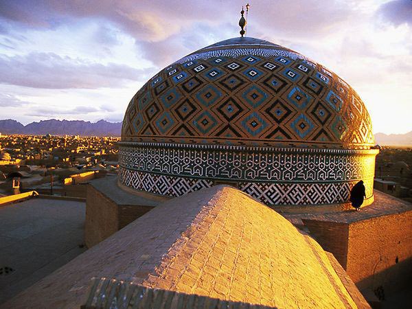معماری بی نظیر گنبد مسجد جامع یزد+عکس
