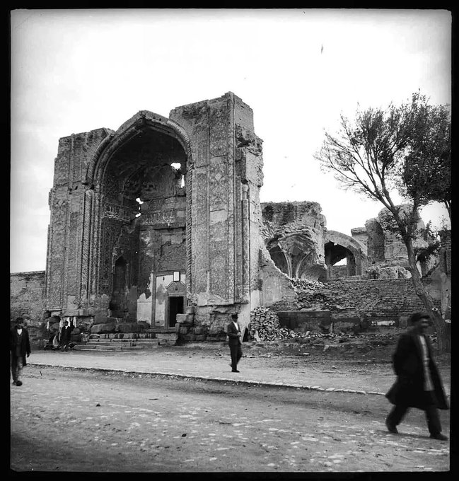 تصویر قدیمی از مسجد کبود تبریز+عکس