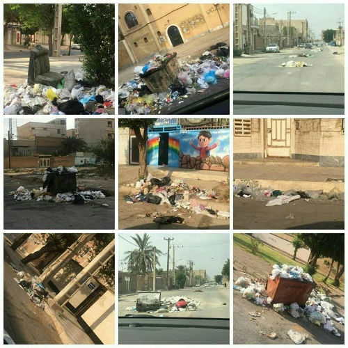تصویر زشت از خیابان های اهواز+عکس