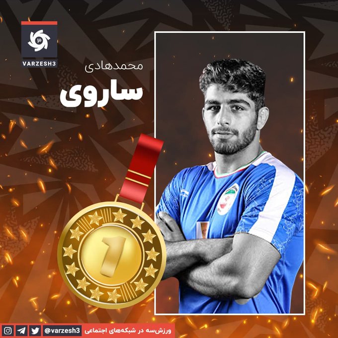 اولین مدال طلای کشتی فرنگی برای قهرمان ۲۳ ساله ایرانی+عکس