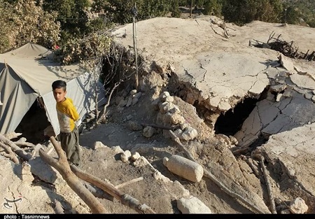 وضعیت زلزله زدگان اندیکا در آغاز فصل سرما+عکس