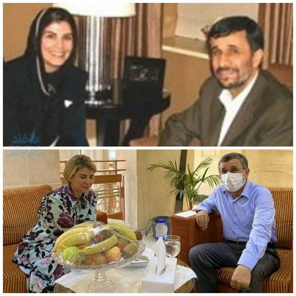 تغییر شعار احمدی نژاد را در این دو تصویر ببینید+عکس