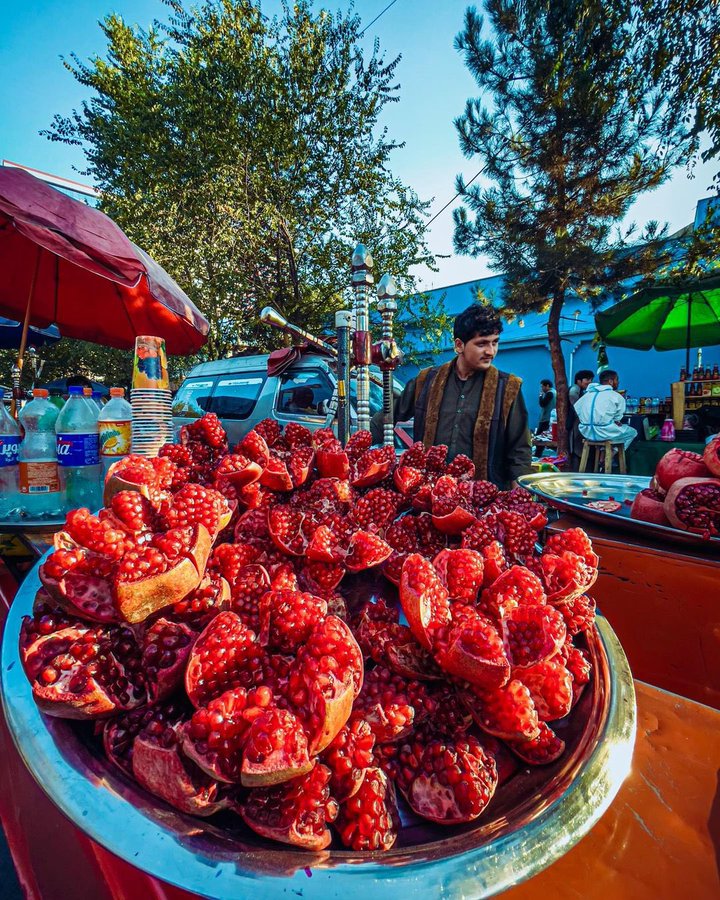 انار فروشی در قندهار افغانستان+عکس