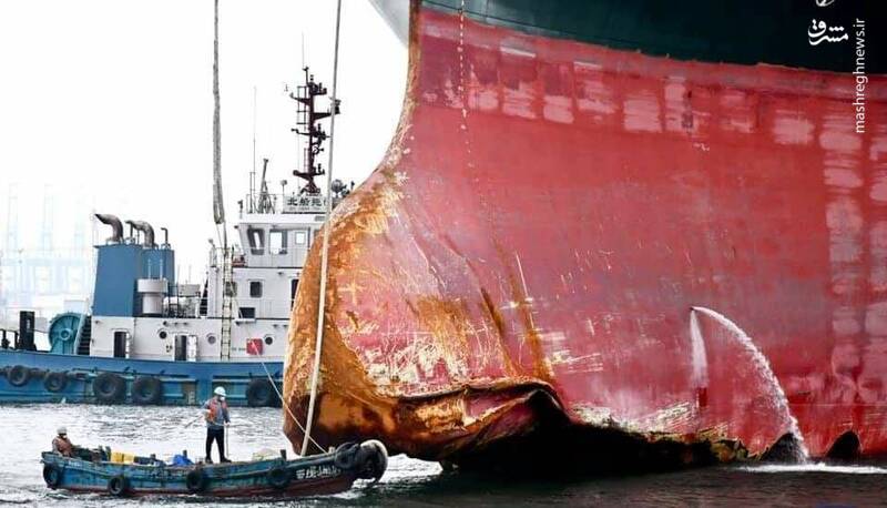 کشتی غول پیکری که به کانال سوئز خسارت زد+عکس
