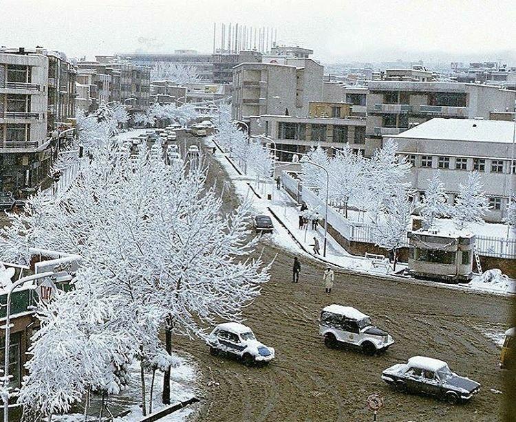خیابان کریمخان زند در تهران سفیدپوش شد+عکس