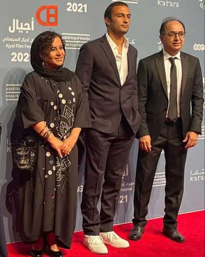 بازیگر زن ایرانی روی فرش قرمز فستیوال قطر+عکس