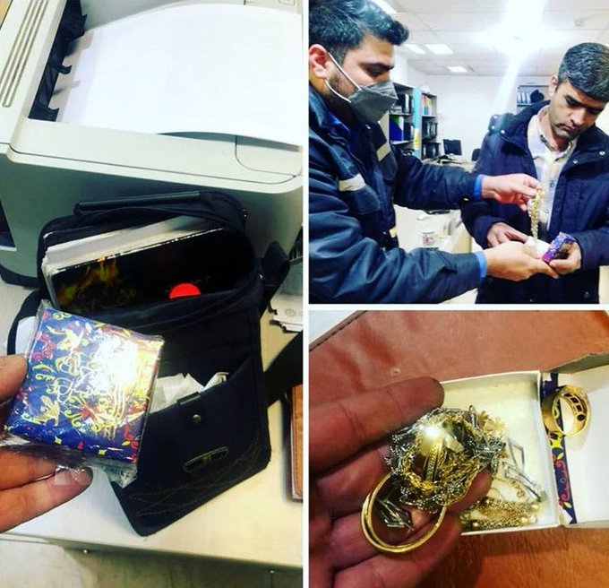نیروی شهرداری تهران ۱۱۳ گرم طلای با فاکتور را برگرداند+عکس