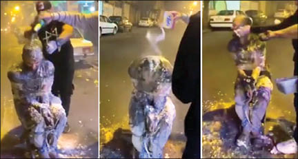 جشن تولد خطرناکی که در خیابان های تهران برگزار شد+عکس
