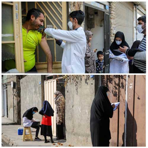 در مشهد واکسن نزده ها را در خانه غافلگیر کردند+عکس