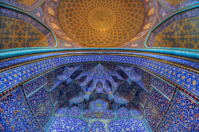 تصویری عجیب از مسجد شیخ لطف‌ الله اصفهان+عکس