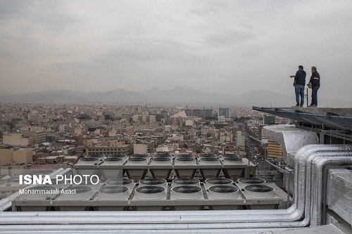 تهران از روی طبقه بیستم پلاسکوی جدید+عکس