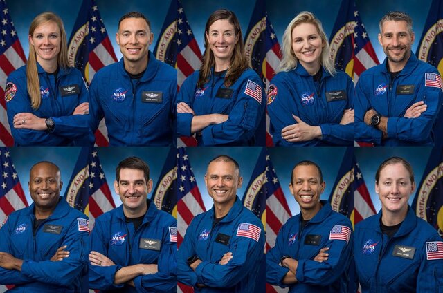 ناسا ۱۰ کارآموز جدید فضانوردی خود را برای اعزام به مدار و سطح ماه و ایستگاه فضایی جدید ناسا در آینده اعلام کرد