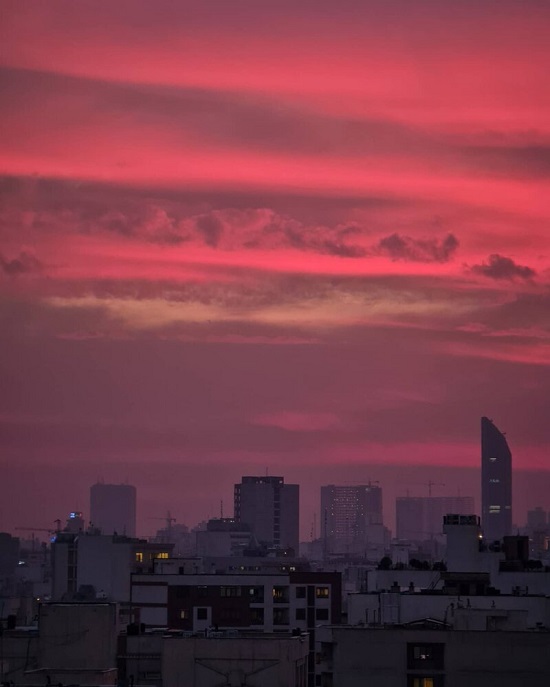 تصویر دلهره‌آور از آسمان تهران+عکس