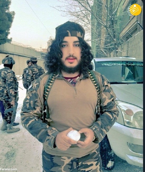 تصویر عجیب از تروریست خوش چهره طالبان+عکس