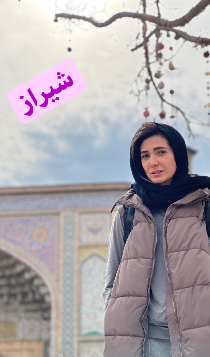 مینا وحید بدون آرایش در شیراز+عکس