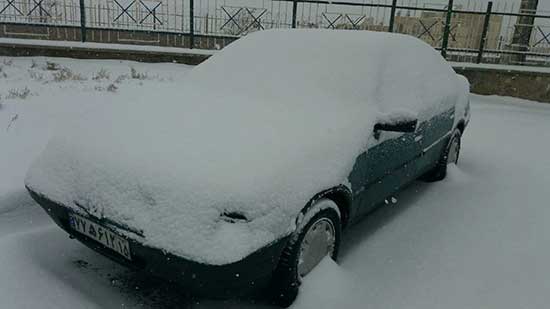 بارش سنگین برف در تبریز+عکس