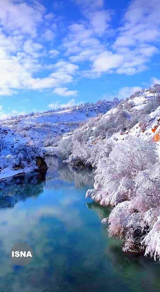 زیبایی خیره کننده برف در منطقه چیتاب+عکس