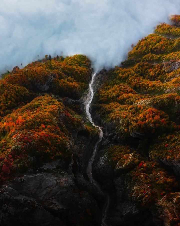 دره های مه گرفته درفک+عکس