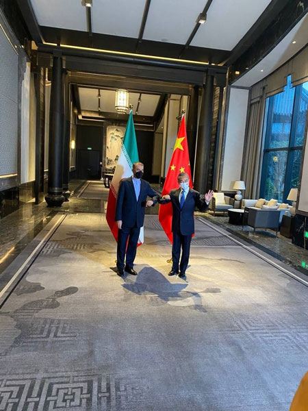 دیدار وزرای خارجه ایران و چین +عکس
