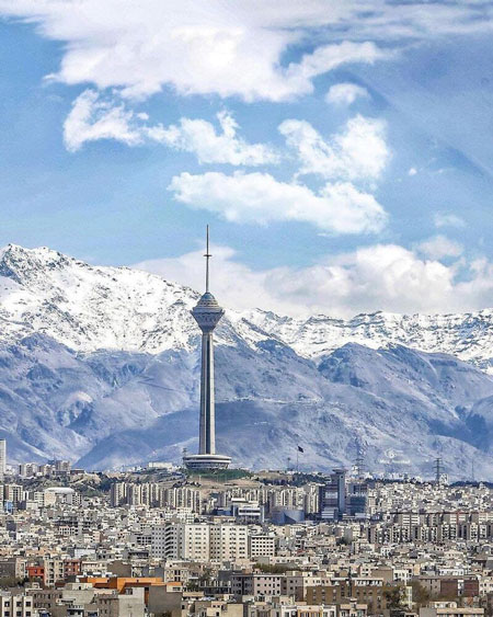 تصویر دیدنی از تهران با هوای پاک و زیبا+عکس