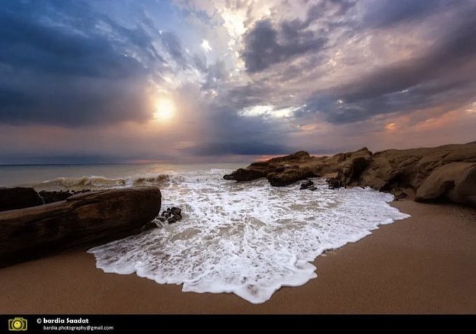 ساحل زیبای پارسیان در خلیج فارس+عکس