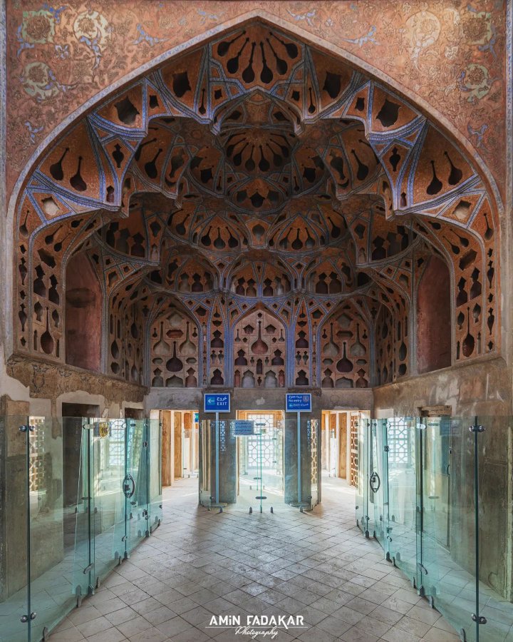 تالار موسیقی عمارت عالی‌قاپو از نمایی متفاوت +عکس