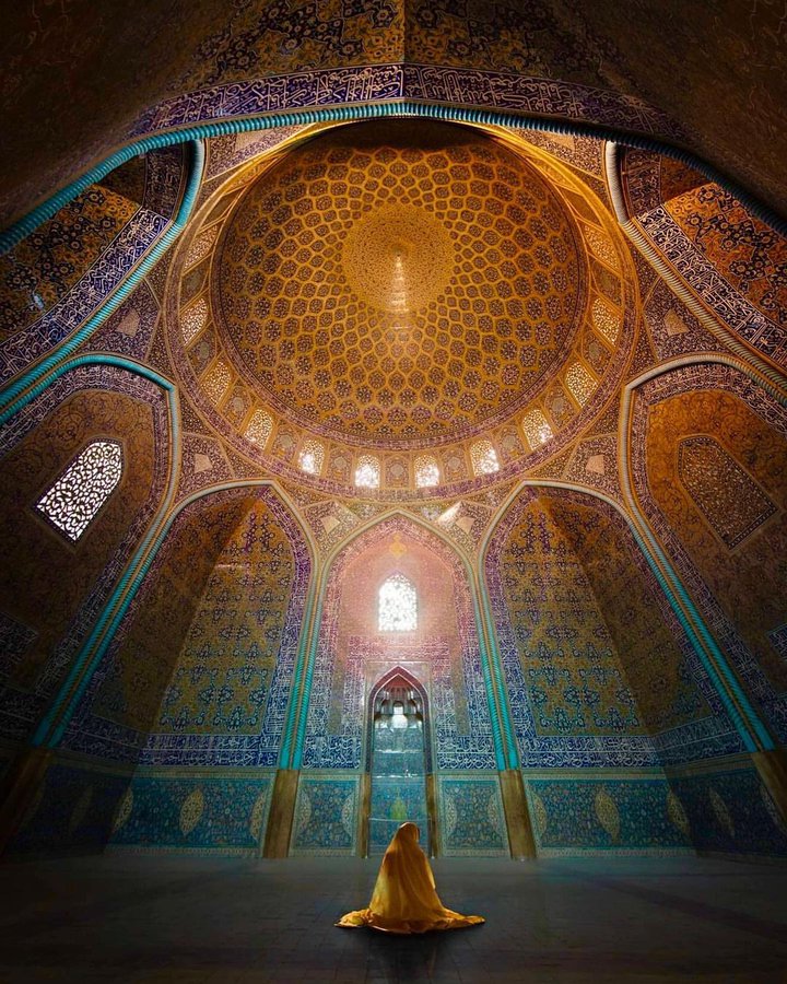 حال و هوای ملکوتی مسجد شیخ لطف‌الله+عکس