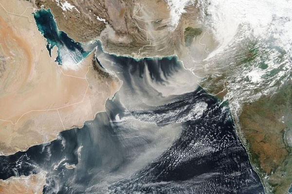 تصویری که ناسا از طوفان گرد و غبار در ایران منتشر کرد+عکس