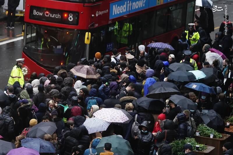 اعتصاب کارکنان سیستم حمل و نقل لندن شهر را به هم ریخت+عکس