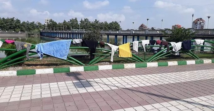 حرکت زشت مسافران در لاهیجان+عکس
