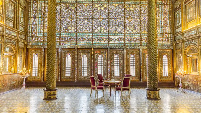 تصویر زیبا از عمارت بادگیر کاخ گلستان+عکس
