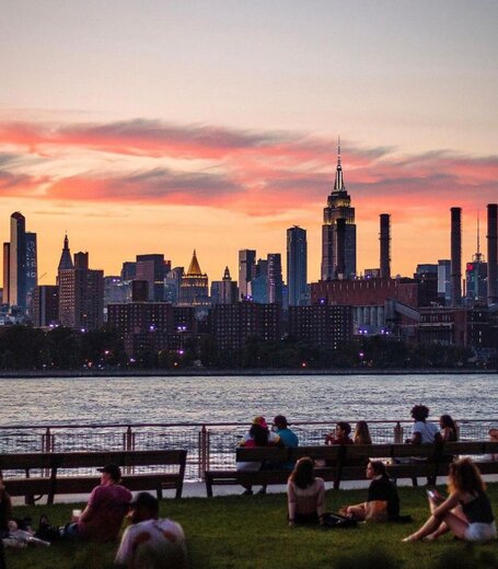 غروب زیبای آفتاب در نیویورک+عکس