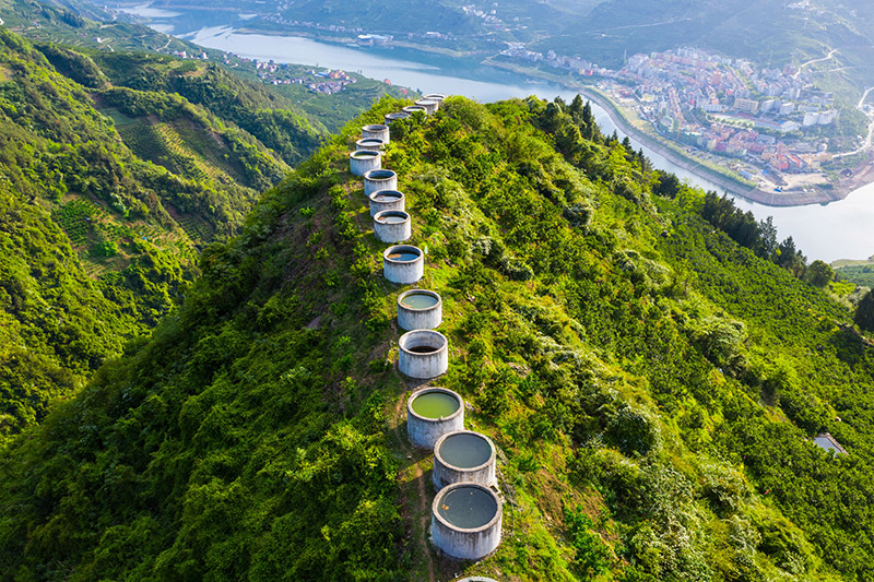 ابتکار چینی ها برای ذخیره آب باران+عکس