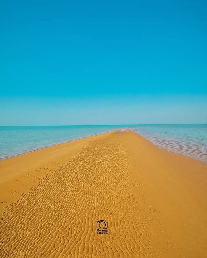 نمای دیدنی از ساحل دوطرفه جزیره قشم+عکس