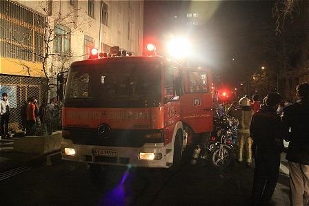 آتش‌سوزی در یک خوابگاه دانشجویی ۴۰۰ نفره در تهران 