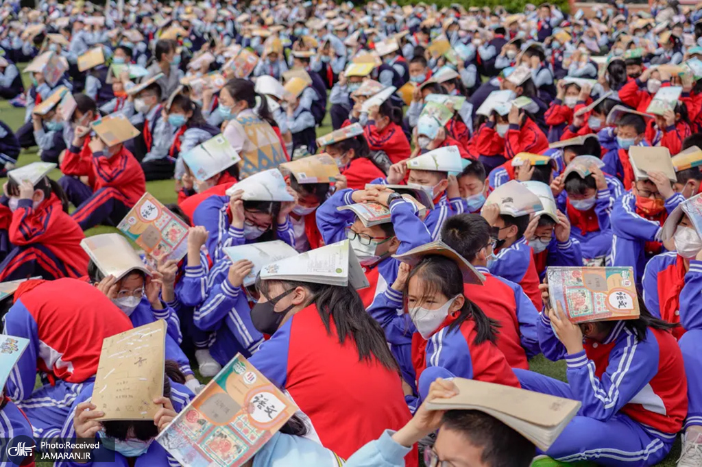 رزمایش تخلیه اضطراری در مدارس چین+عکس