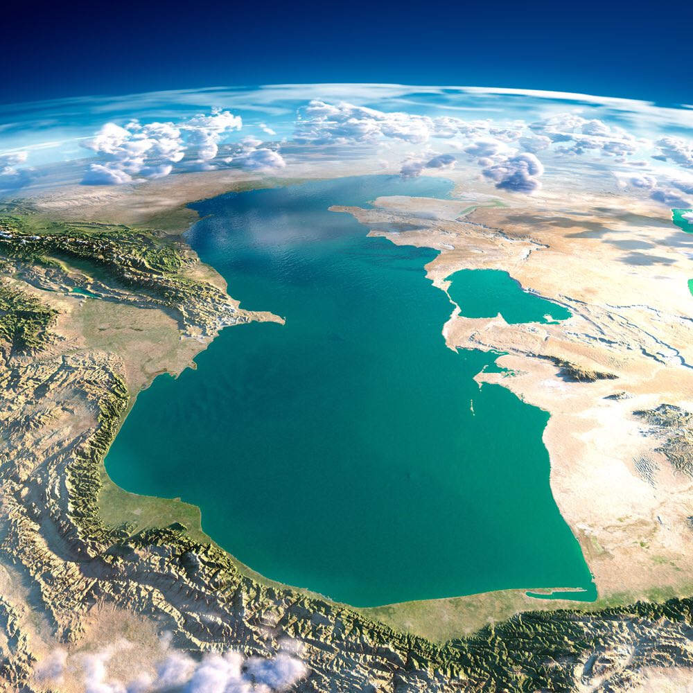 تصویر دریای خزر از چشم ماهواره+عکس